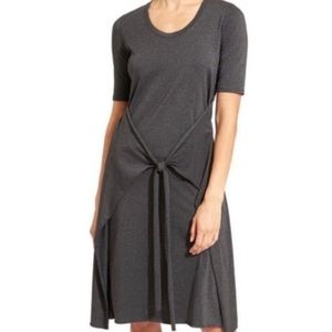 Athleta “In A Twist” Comfy Tie Wrap T-Shirt Dress, Navy Blue, Medium